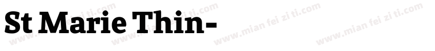 St Marie Thin字体转换